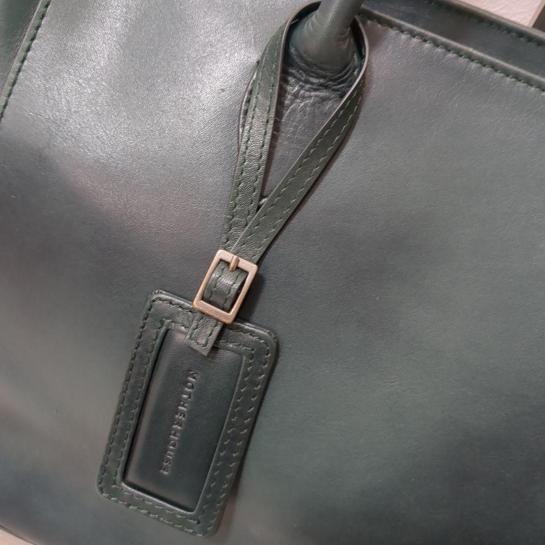 MOTHER HOUSE レザー　トートバッグ　アンティーク　グリーン