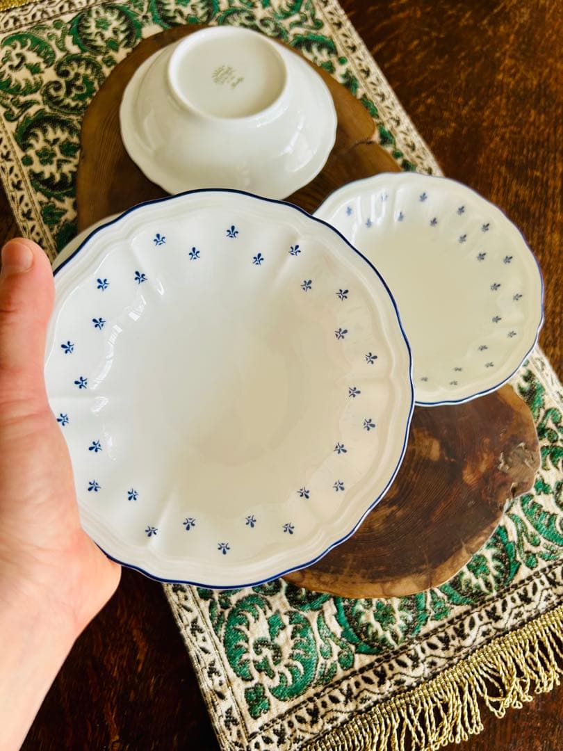 【廃盤】リチャードジノリ　ロイヤルブルー　サラダボウルフルーツボウル　4枚セット