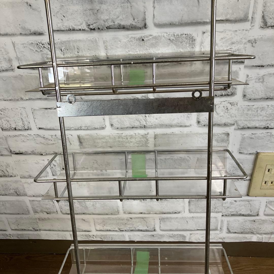 A-3 ステンレス製 スパイスラック 4段 壁掛け キッチン収納 小物収納