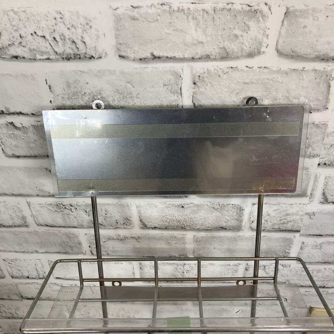 A-3 ステンレス製 スパイスラック 4段 壁掛け キッチン収納 小物収納