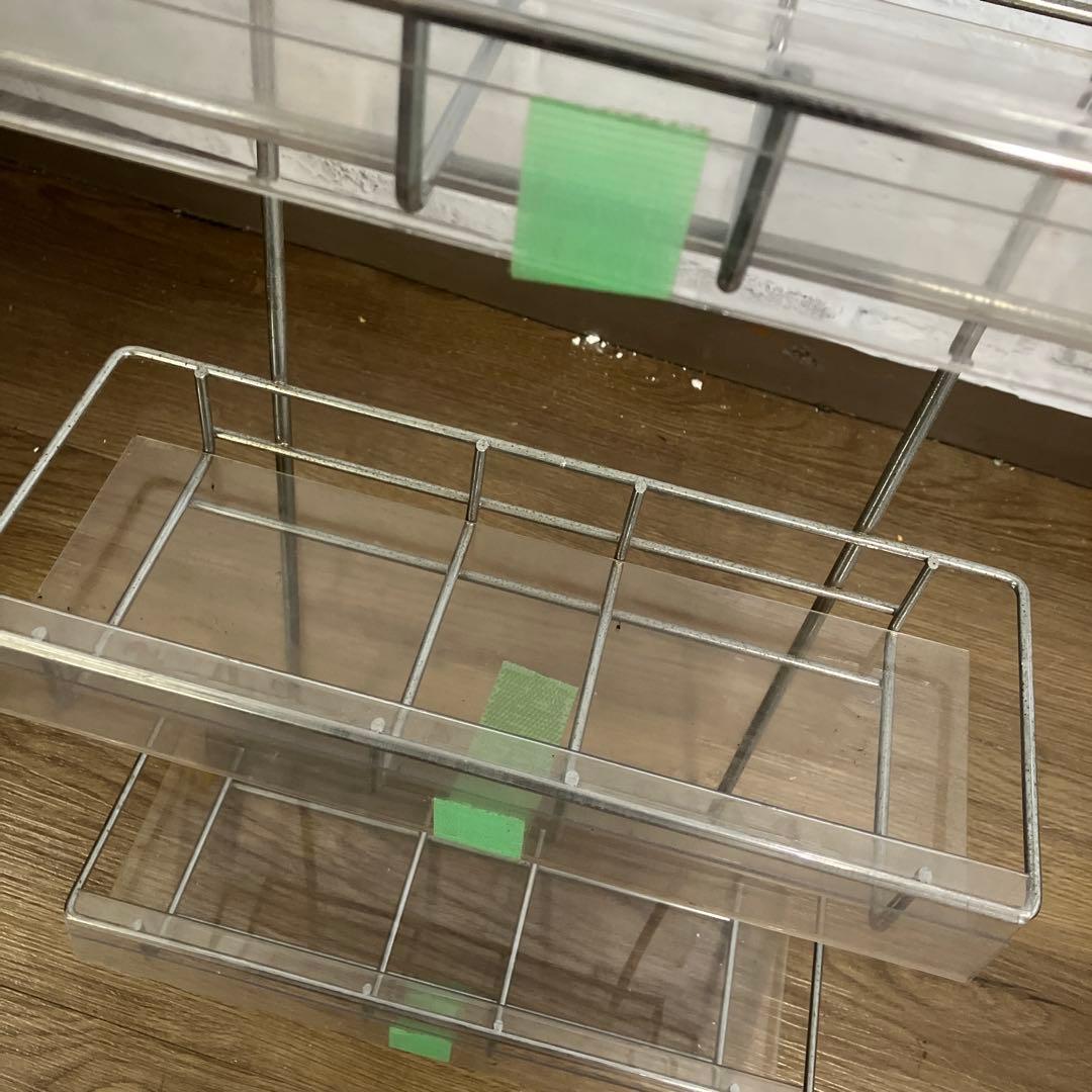 A-3 ステンレス製 スパイスラック 4段 壁掛け キッチン収納 小物収納