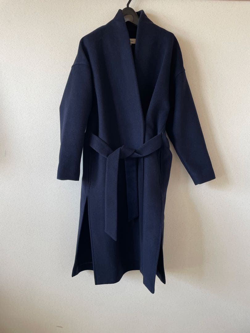 TOTEME トーテム　Robe Coat ローブコート　 S ネイビー