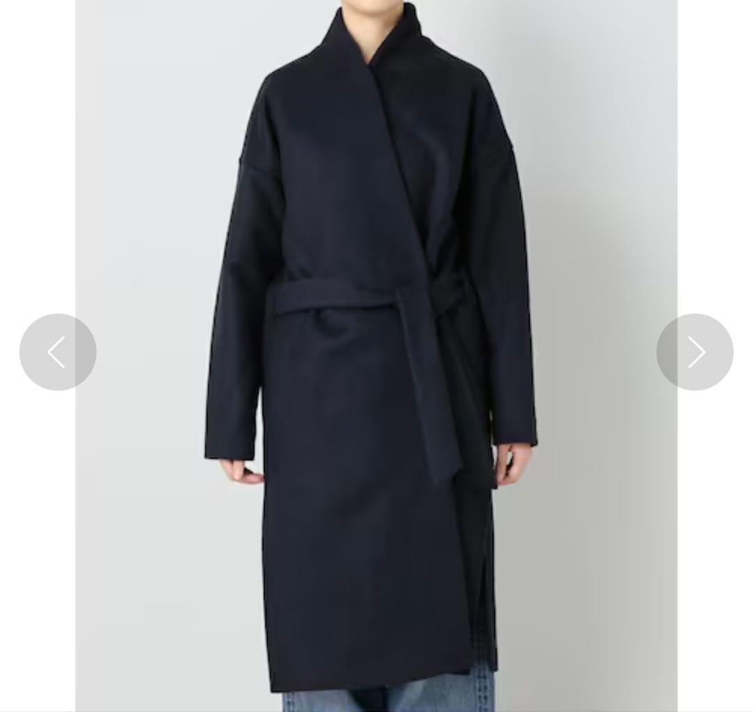 TOTEME トーテム　Robe Coat ローブコート　 S ネイビー