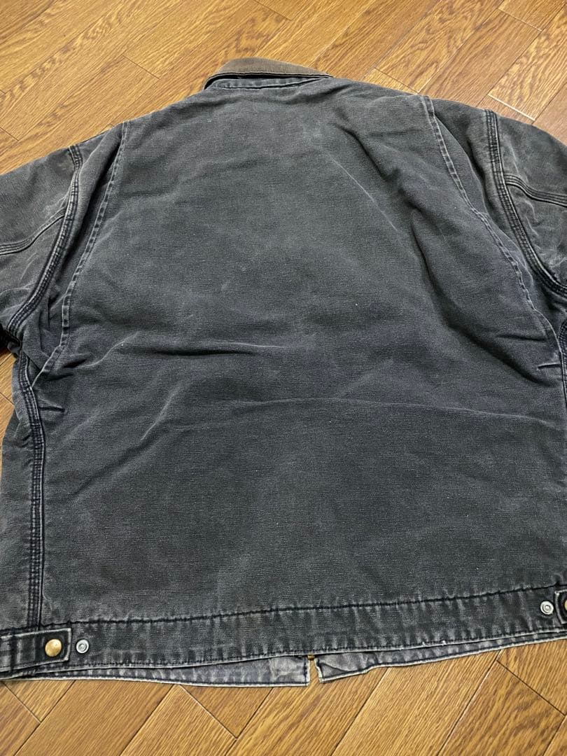 80s Carhartt デトロイト ブラック 50 XL TALL 鬼フェード