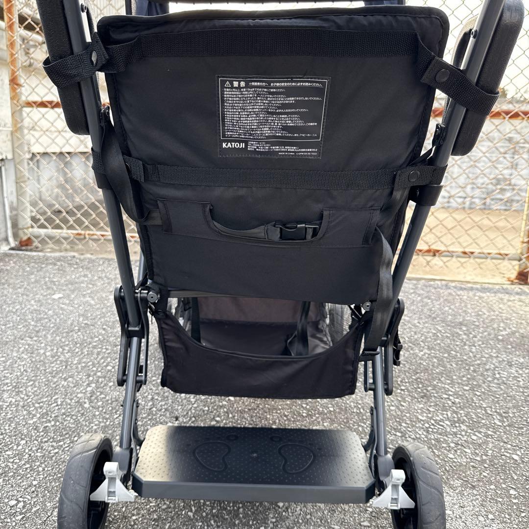 【KATOJI】２人乗りベビーカー リアシート付き　ベビーカー2人でゴー