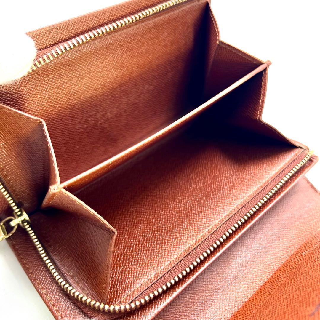 【美品】 ルイヴィトン モノグラム ポルトモネジップ M61738二つ折財布