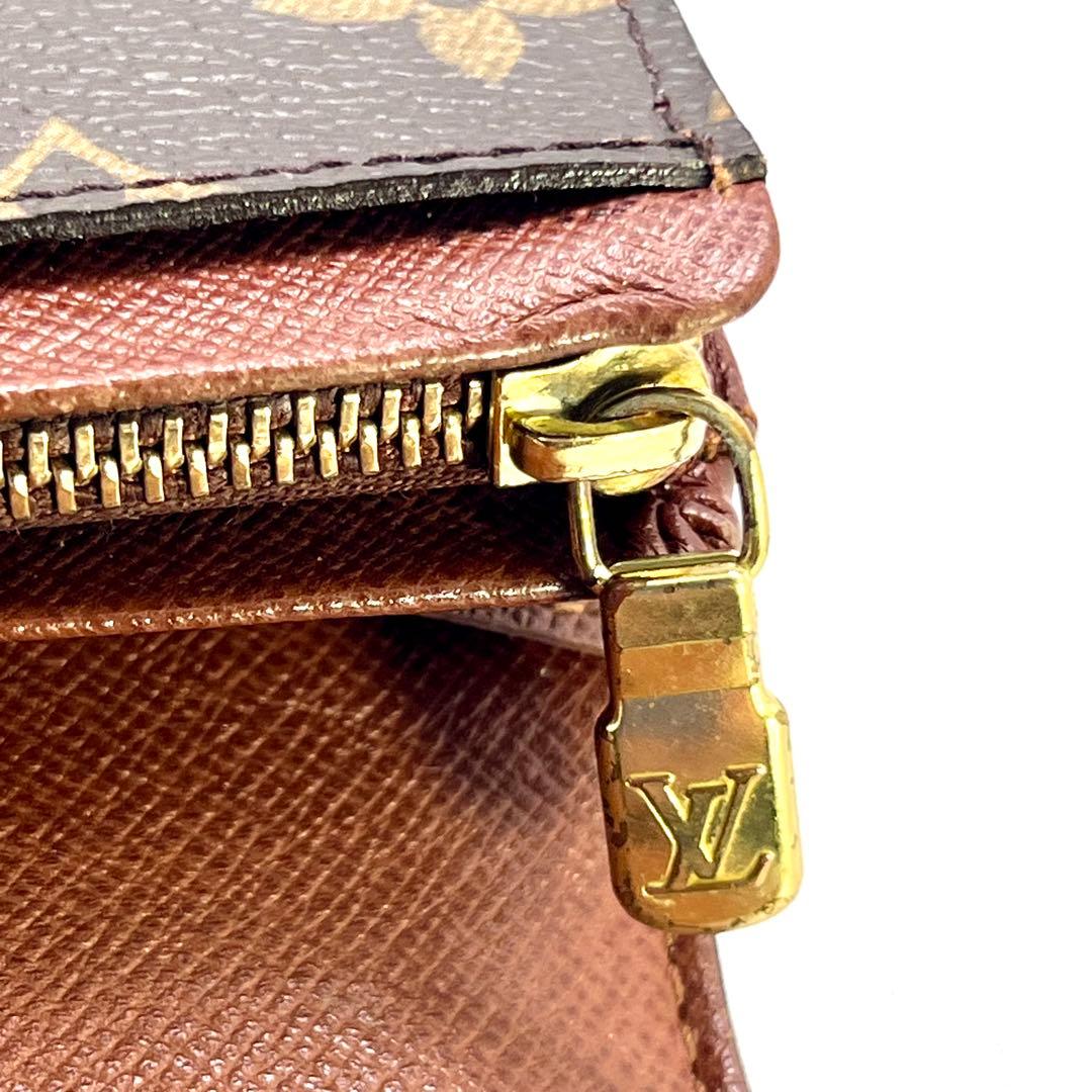 【美品】 ルイヴィトン モノグラム ポルトモネジップ M61738二つ折財布