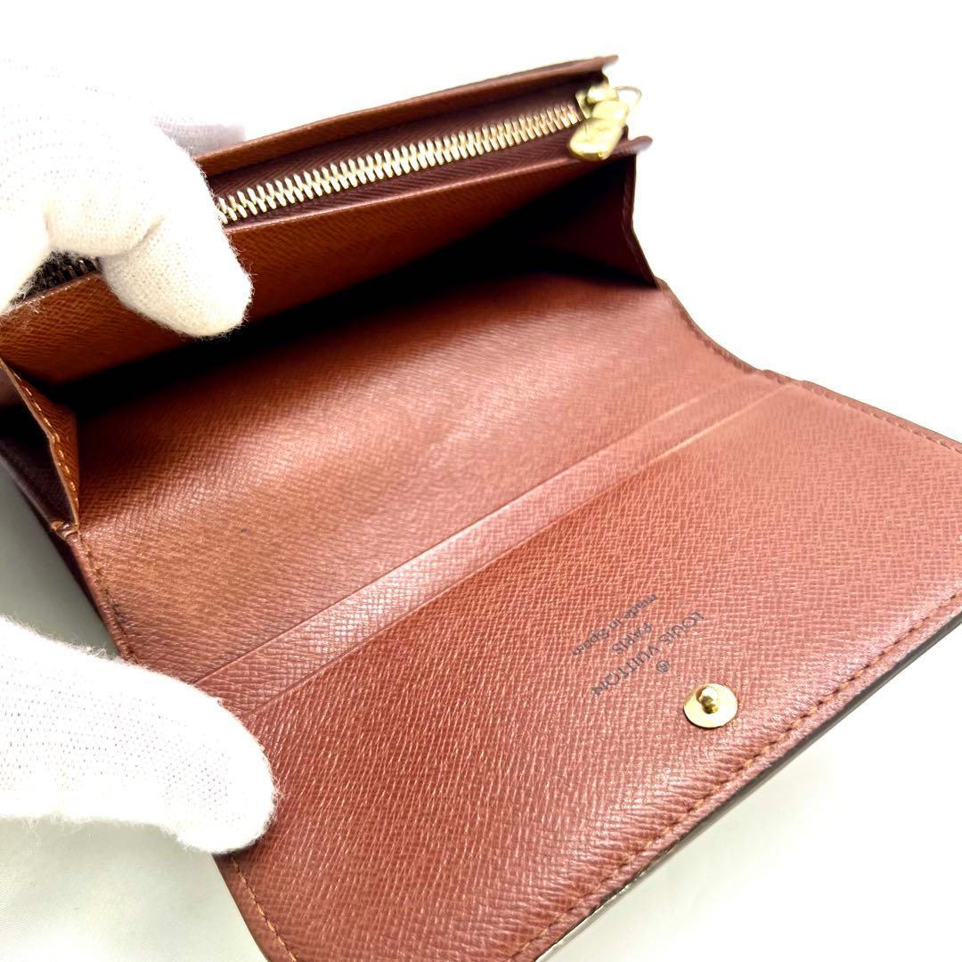 【美品】 ルイヴィトン モノグラム ポルトモネジップ M61738二つ折財布