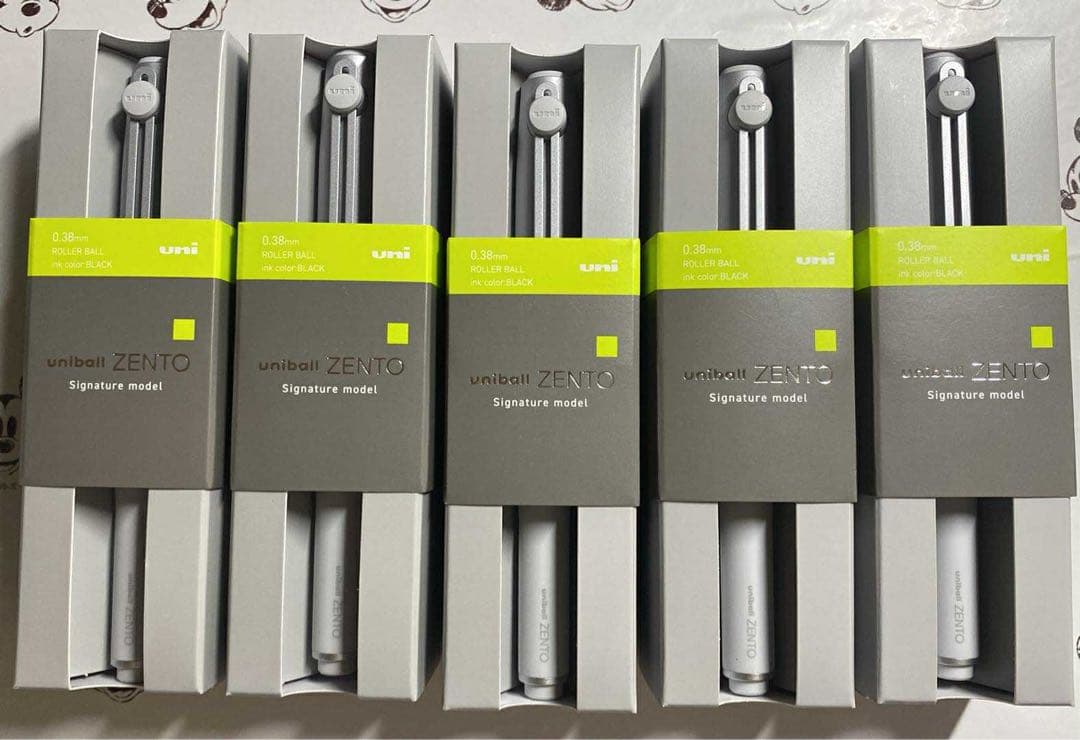 新品 ユニボール zento ゼント シグニチャーモデル　シルバー　5本セット