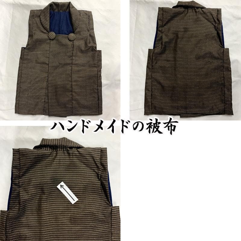 601ab35□七五三 三歳 男児 着物&被布＆長襦袢 五つ紋 鷹 松□