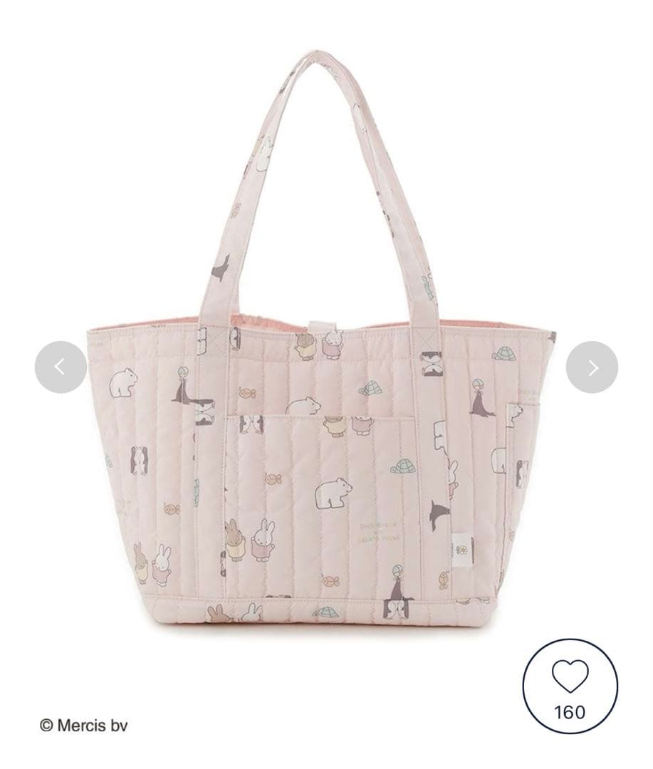 【新品未開封】ジェラートピケ ミッフィー キルティング総柄ママバッグ