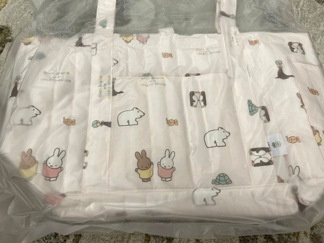 【新品未開封】ジェラートピケ ミッフィー キルティング総柄ママバッグ