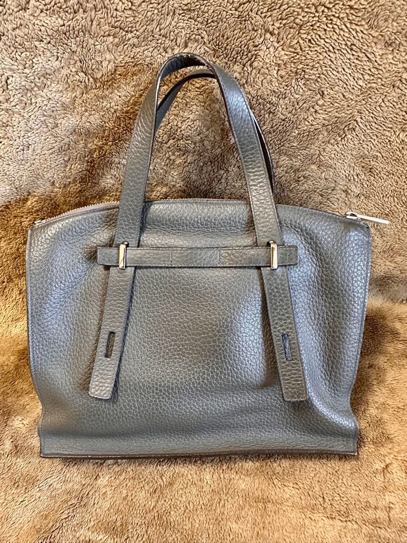 フルラFURLA☆トートバッグ GIOVE☆ダークグレー☆中古