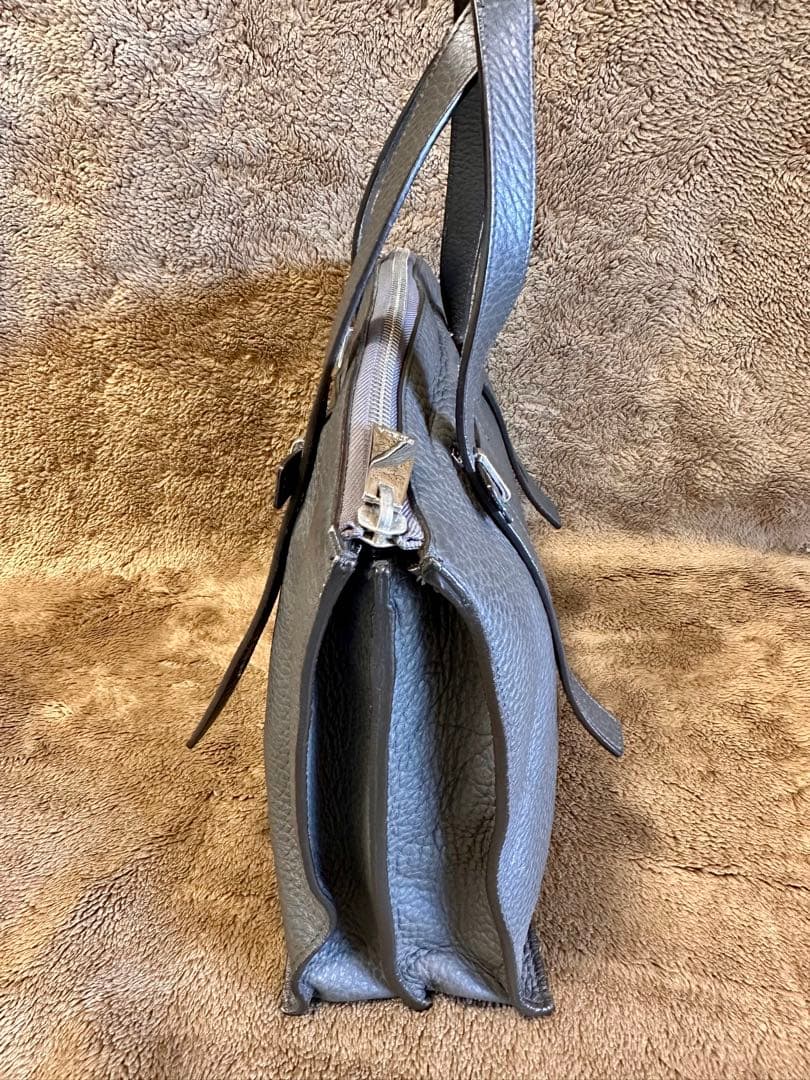 フルラFURLA☆トートバッグ GIOVE☆ダークグレー☆中古