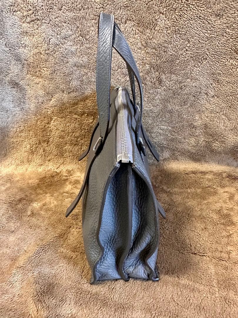 フルラFURLA☆トートバッグ GIOVE☆ダークグレー☆中古