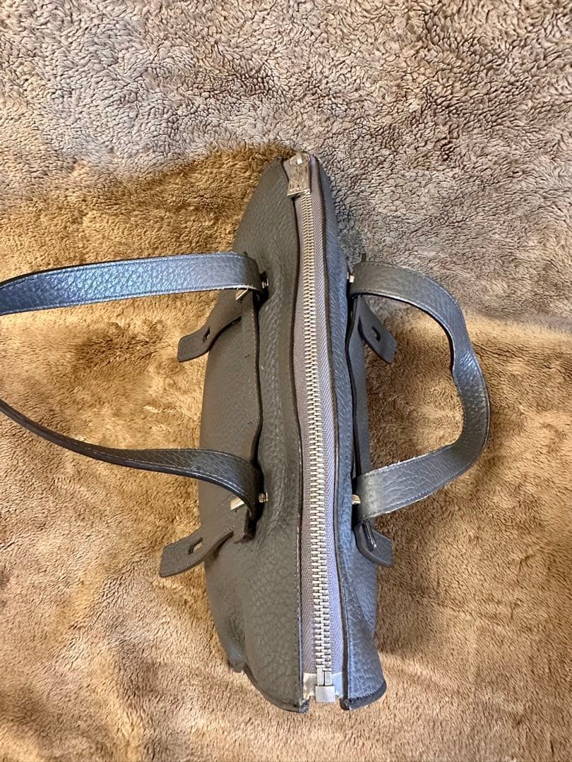 フルラFURLA☆トートバッグ GIOVE☆ダークグレー☆中古