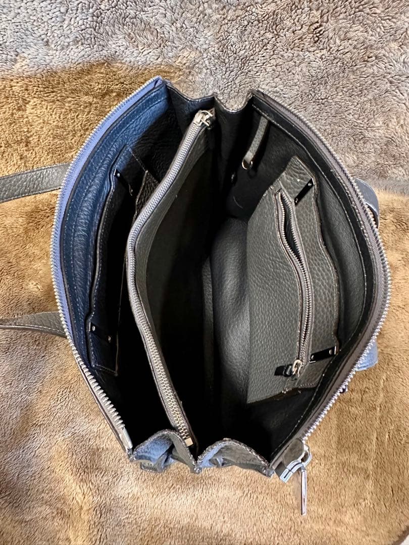 フルラFURLA☆トートバッグ GIOVE☆ダークグレー☆中古