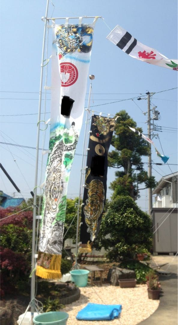 ５月のぼり用アルミポール 約6m ポールセットのみ