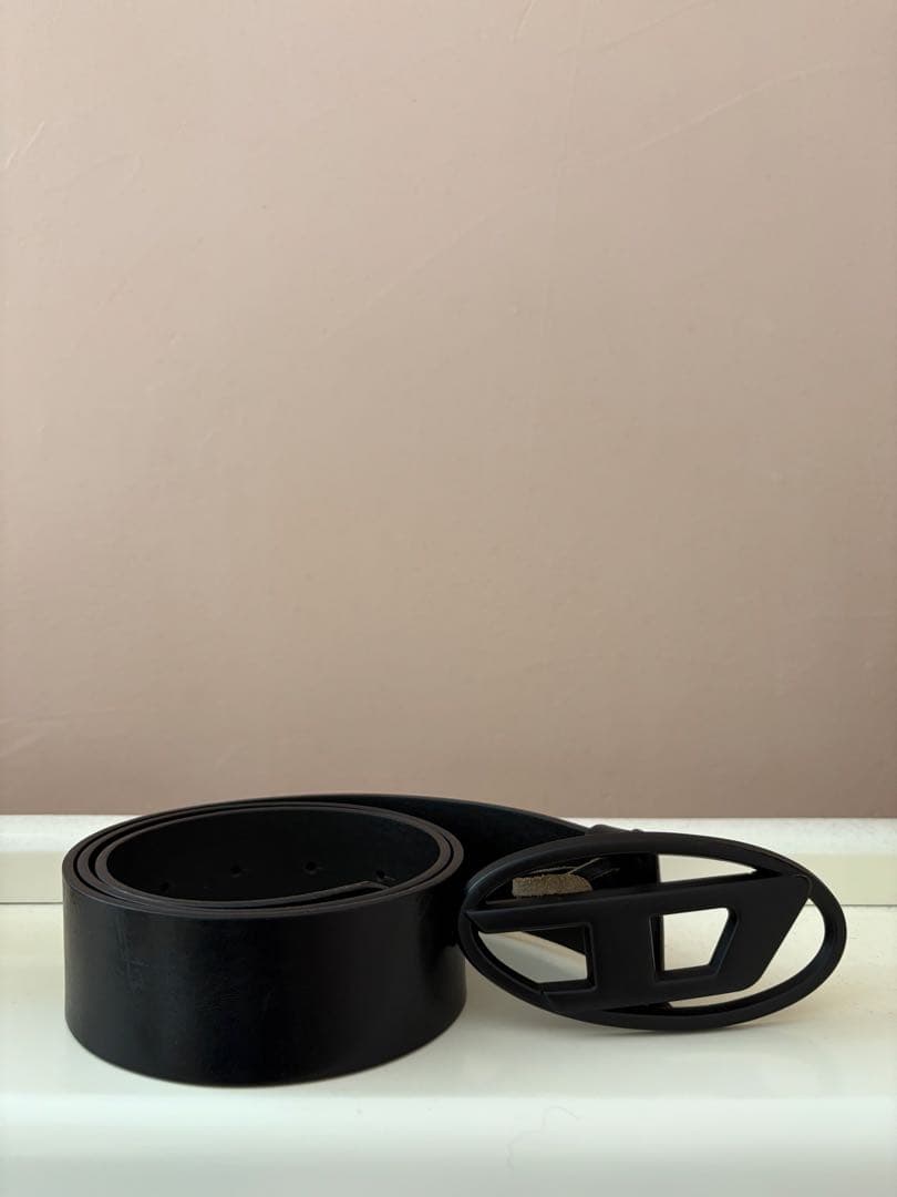 DIESEL ブラック　本革ベルト 80/32