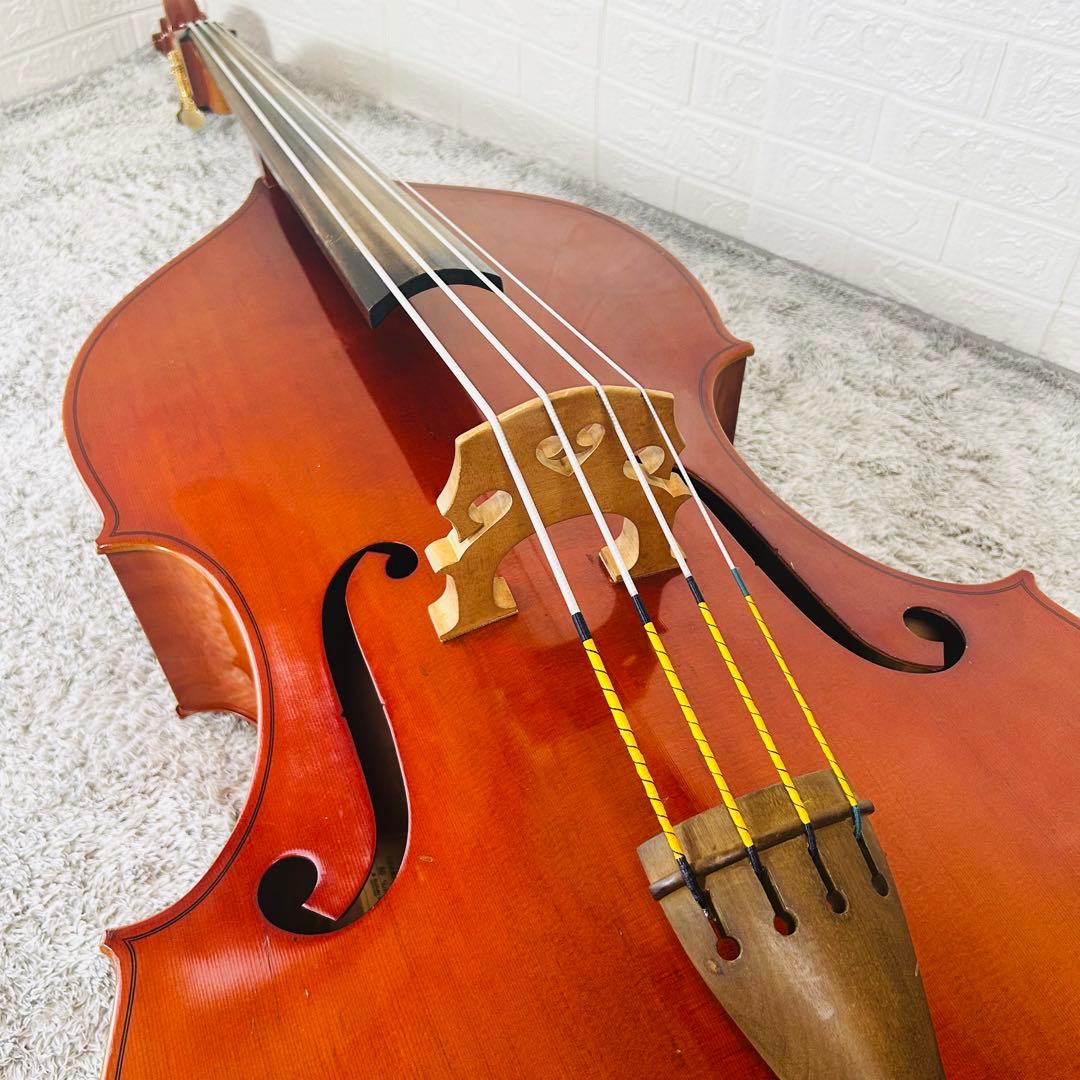 SUZUKI　コントラバス　No85　3/4　国産　1990年製　弦楽器　本体