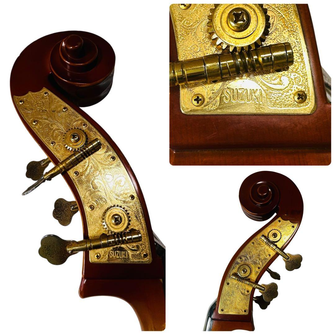 SUZUKI　コントラバス　No85　3/4　国産　1990年製　弦楽器　本体