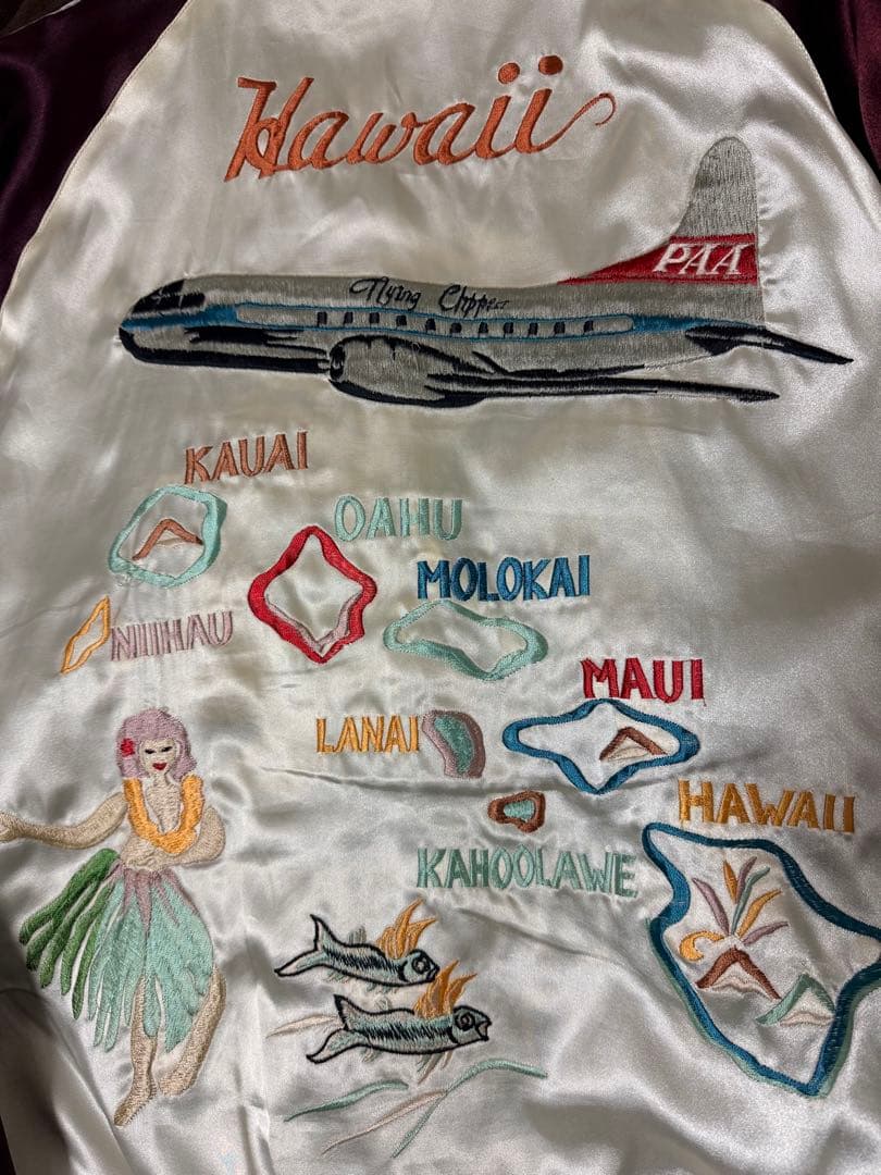 ２面用 テーラー東洋 USA Hawaii 日本限定スカジャン vintage