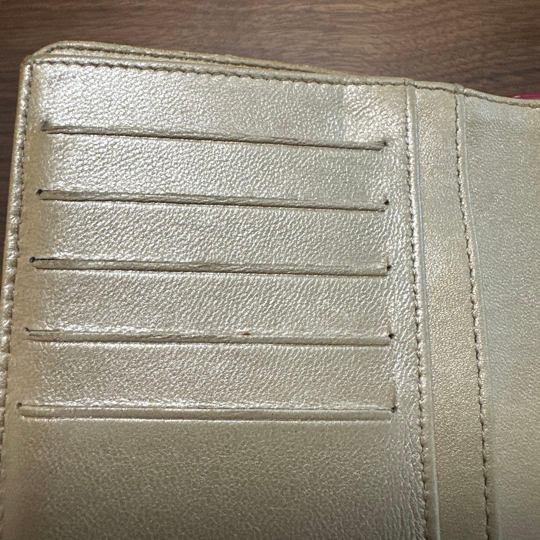 CHANEL カメリア ピンク 二つ折りコンパクト財布　二つ折り財布　フラワー