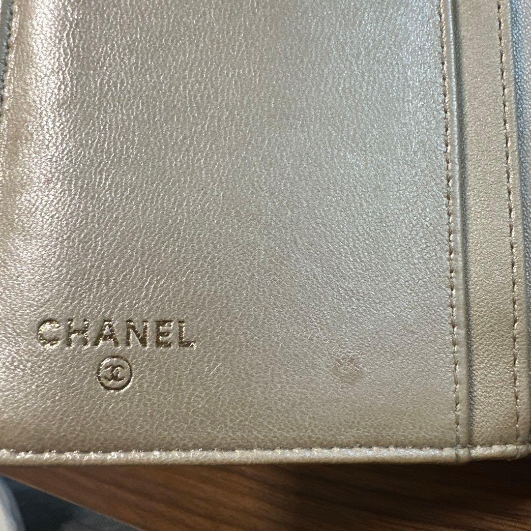 CHANEL カメリア ピンク 二つ折りコンパクト財布　二つ折り財布　フラワー