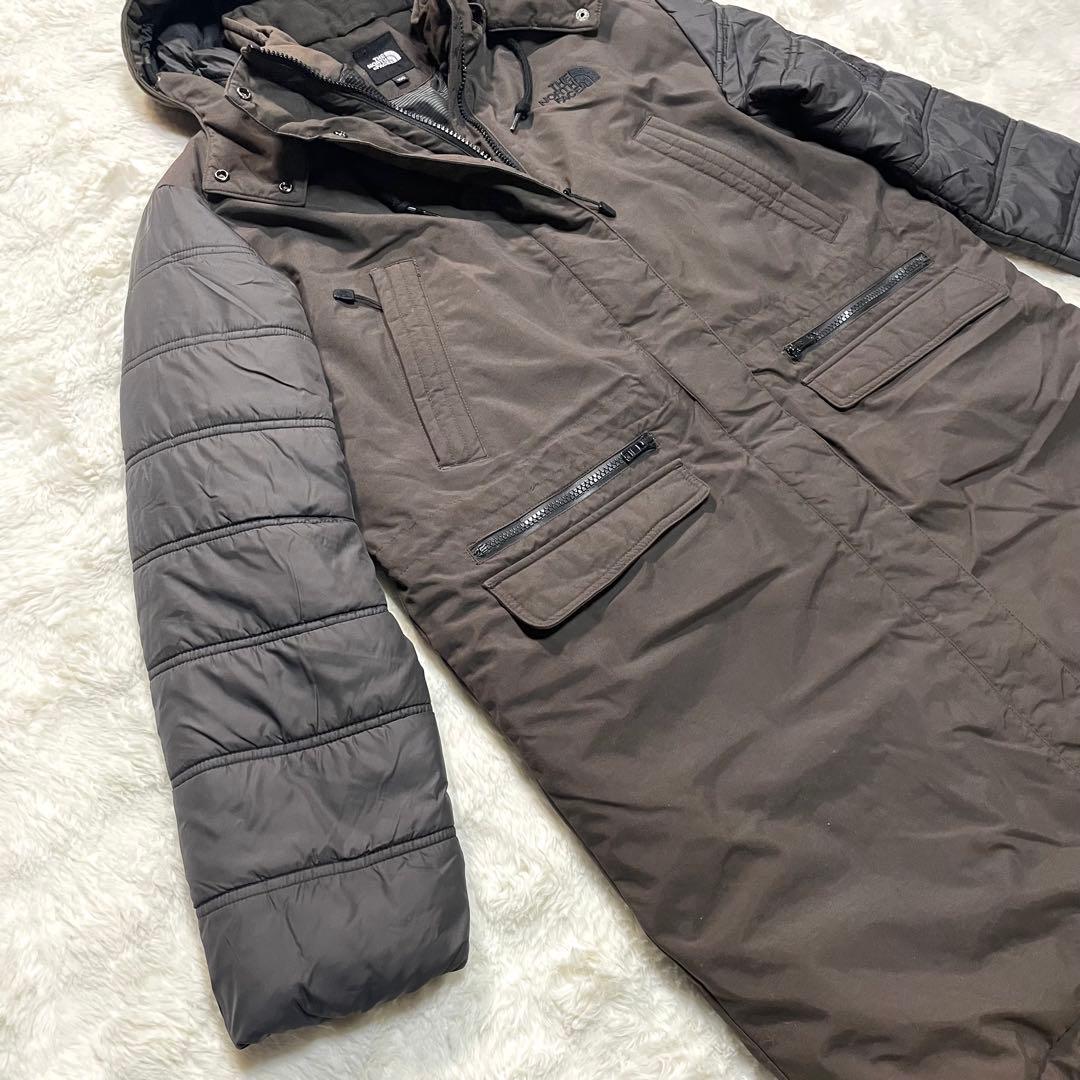 【THE NORTH FACE】異素材切り替え中綿ロングジャケット　大きいサイズ