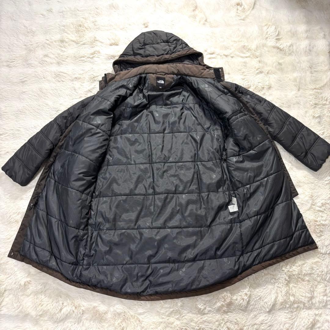 【THE NORTH FACE】異素材切り替え中綿ロングジャケット　大きいサイズ