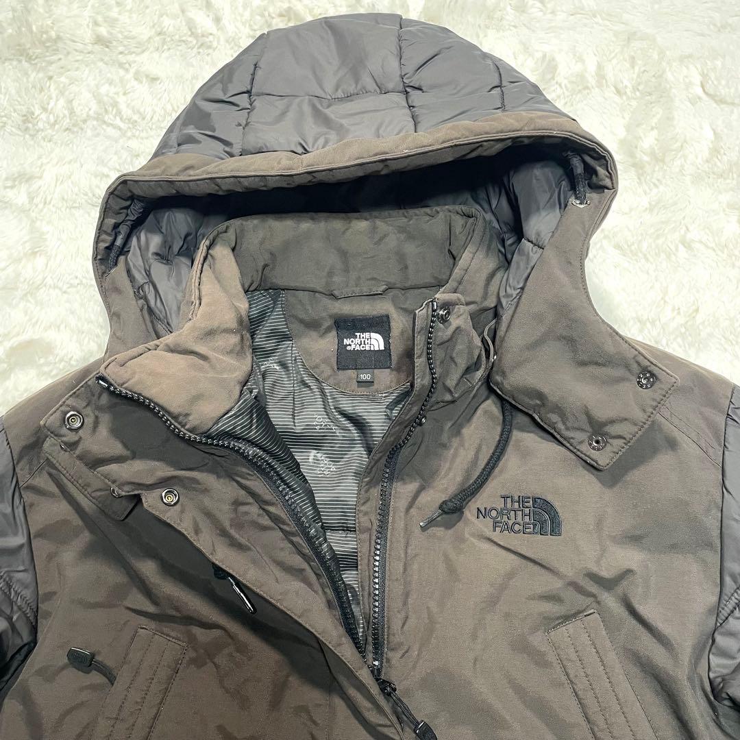 【THE NORTH FACE】異素材切り替え中綿ロングジャケット　大きいサイズ