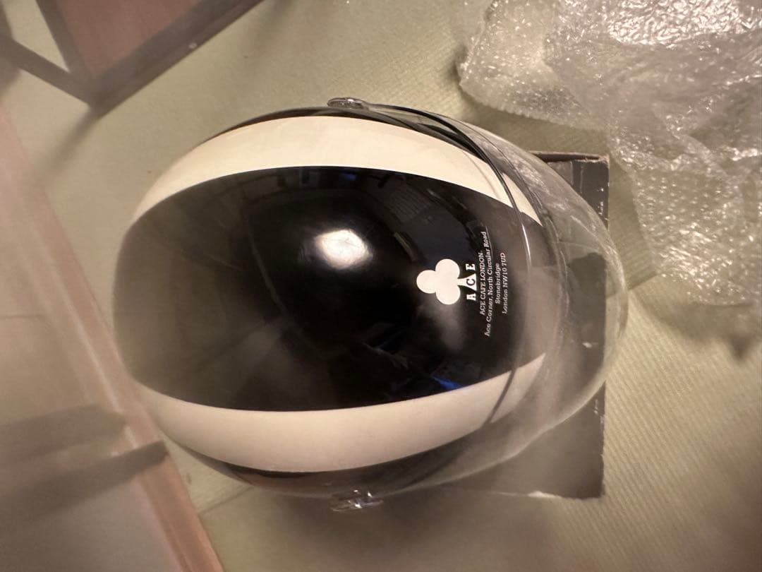 ACE CAFE ジェットヘルメット ブラック/ホワイト