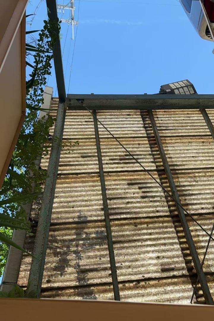 【中古】ダンスミラー 割れない鏡 幅100x160cm 姿見 白色 7番