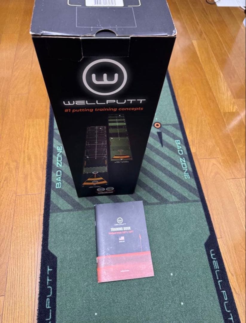 WELLPUTT パッティングマット 4m トレーニングガイド付き