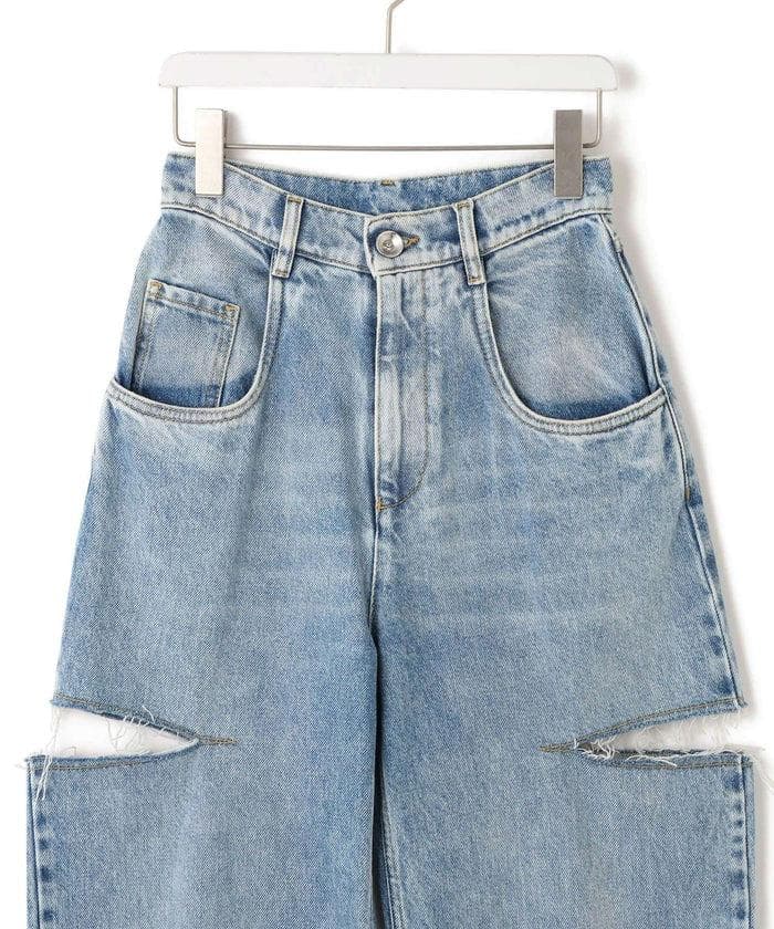 メゾン マルジェラ Margiela デニムジーンズスラッシュディテール 38