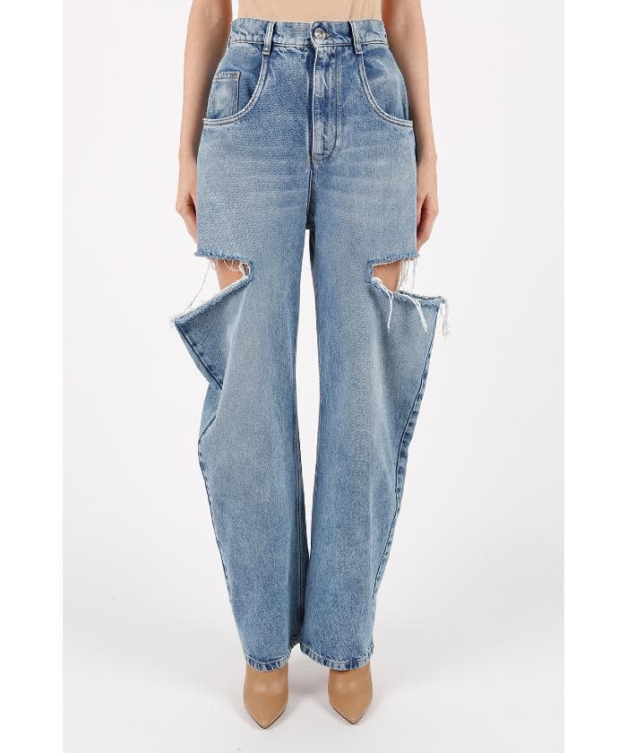 メゾン マルジェラ Margiela デニムジーンズスラッシュディテール 38