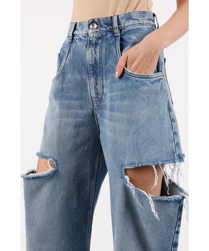 メゾン マルジェラ Margiela デニムジーンズスラッシュディテール 38