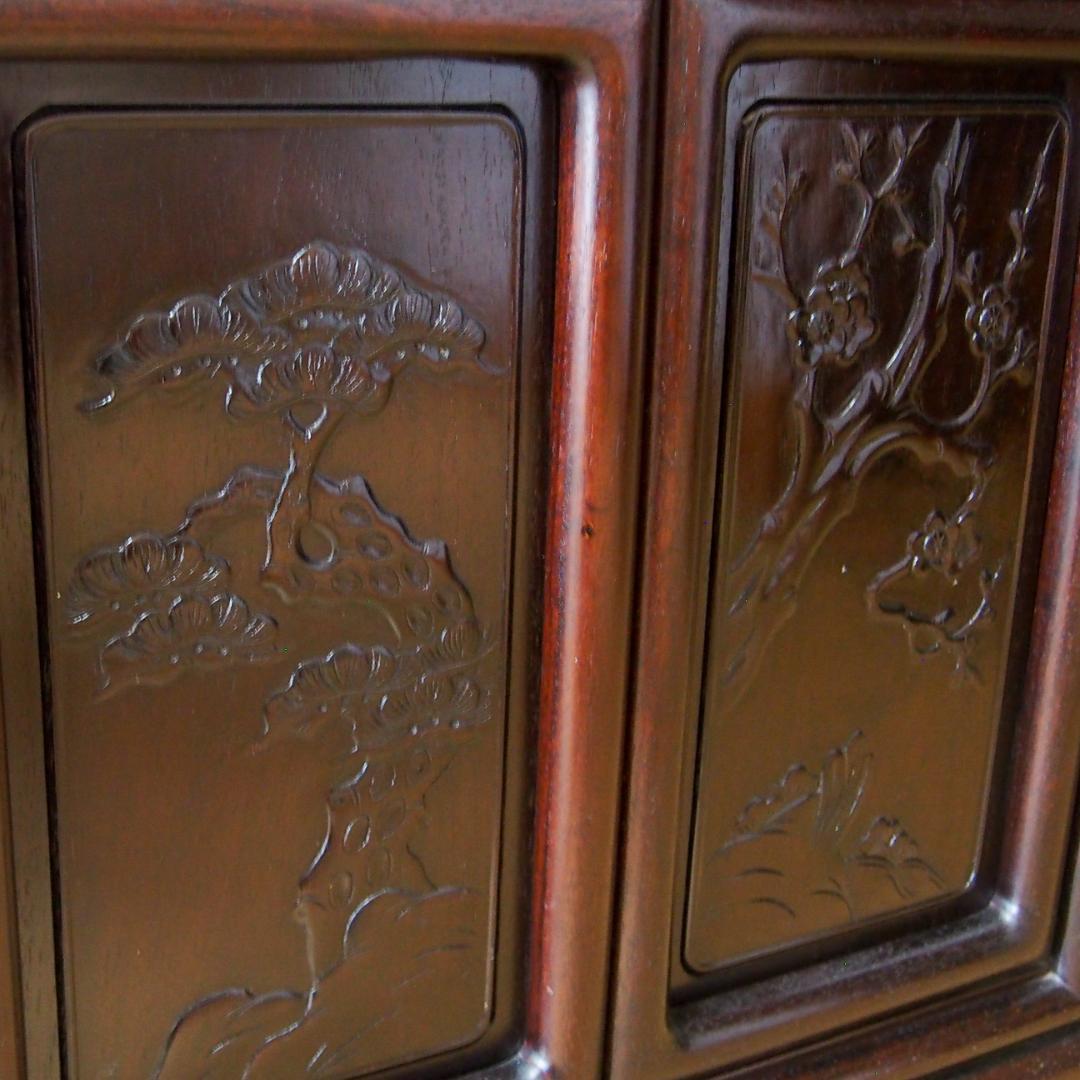 和風アンティーク 飾り棚 茶箪笥