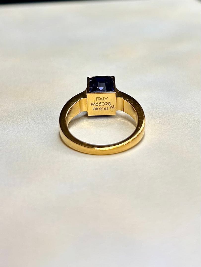 【超美品】LOUIS VUITTON リング 指輪 バーグ ギャンブル ストーン