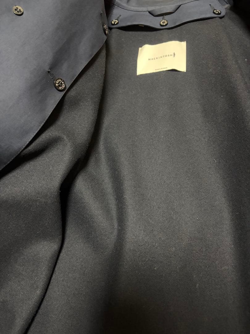 マッキントッシュ　DUNKELD - ゴム引きコート　ネイビー