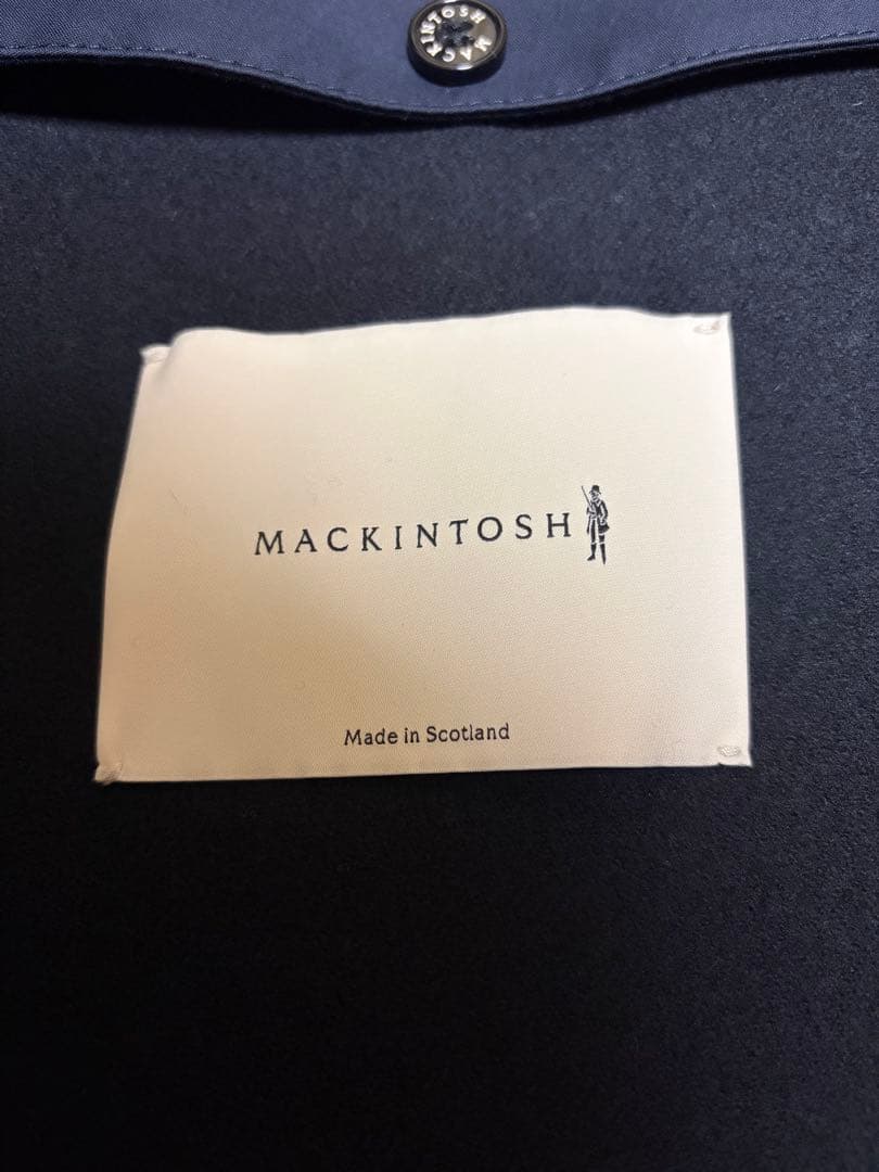 マッキントッシュ　DUNKELD - ゴム引きコート　ネイビー