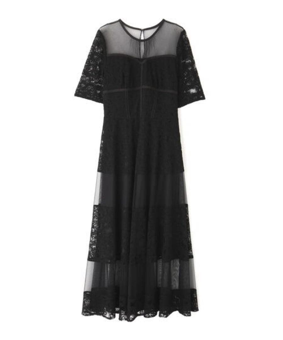 【JILLSTUART】チュールミックスレースドレス