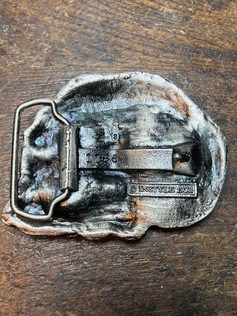 ゆーう 1978 ビンテージ　スカル　髑髏　骸骨　エロ　セクシー　バックル