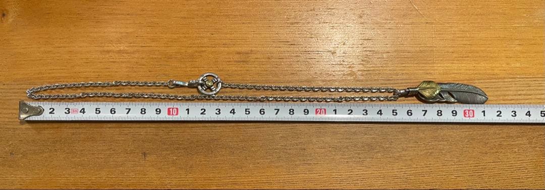 GORO'S フェザーネックレス シルバー ゴールド 箱付き