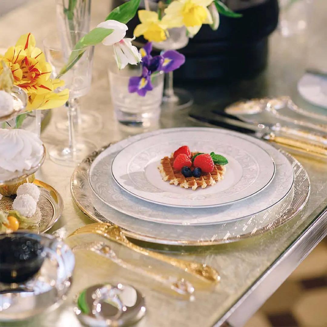 クリストフル　ジャルダン・エデン　デザートプレート　4枚セット