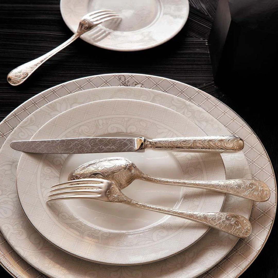 クリストフル　ジャルダン・エデン　デザートプレート　4枚セット