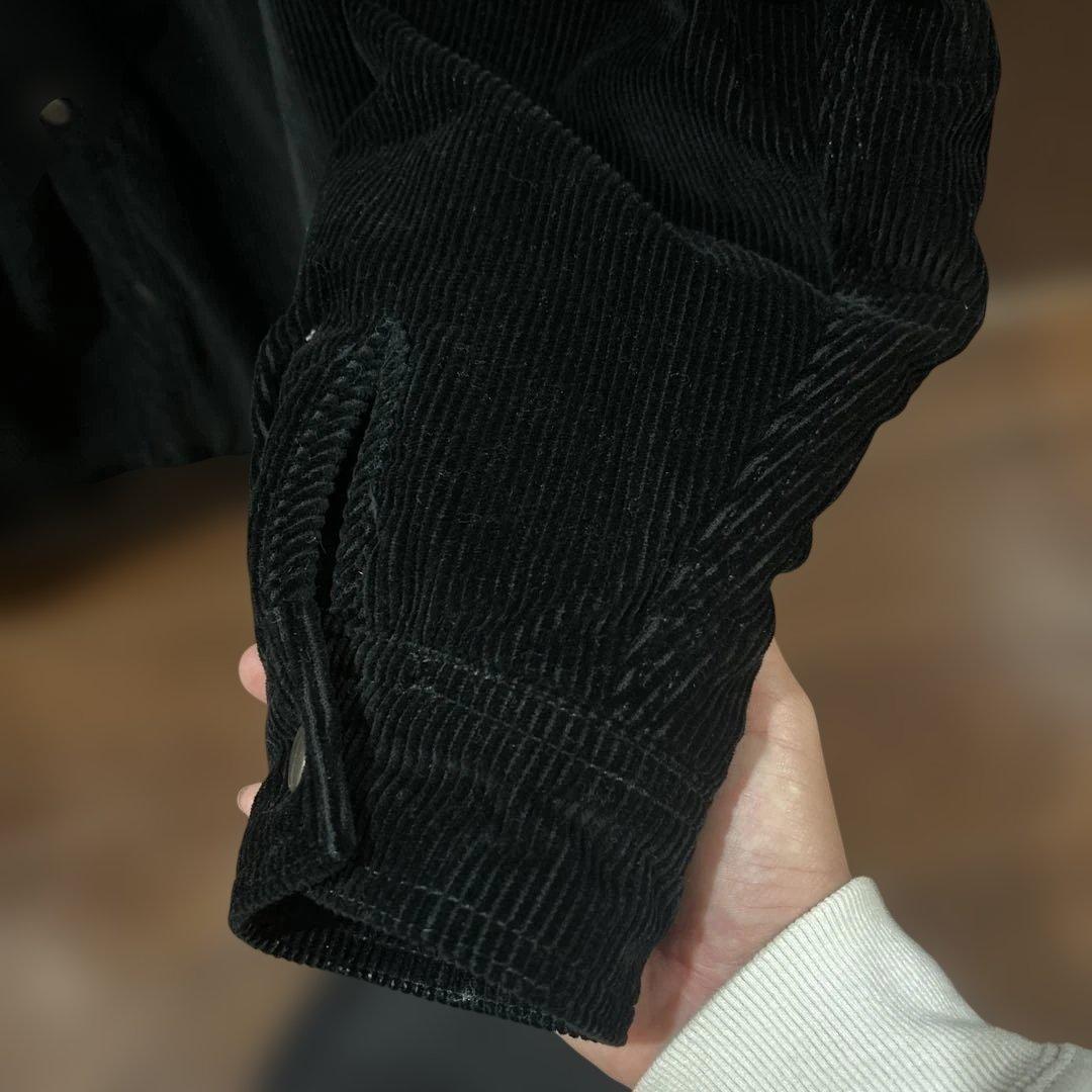 STUSSY WORKGEAR コーデュロイジャケット 黒 厚手