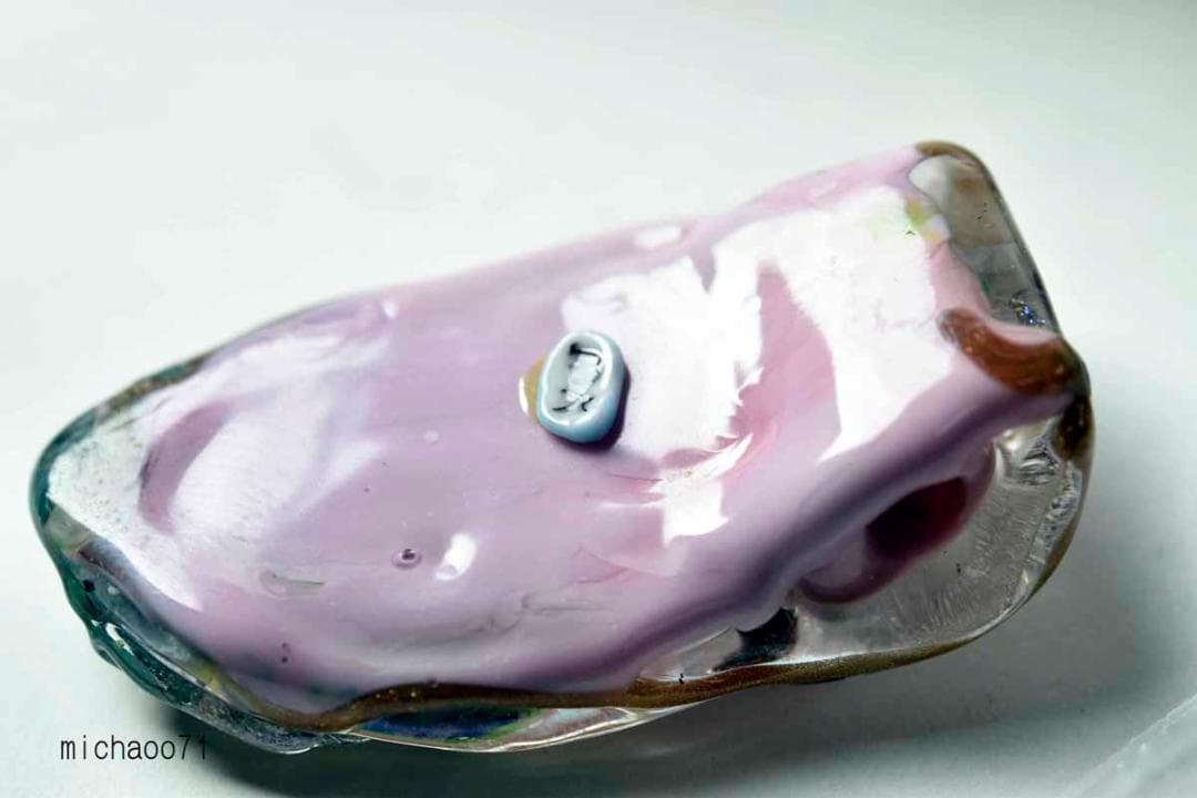 蝶　とんぼ玉 トンボ玉 蜻蛉玉 ペンダントトップ ガラス細工