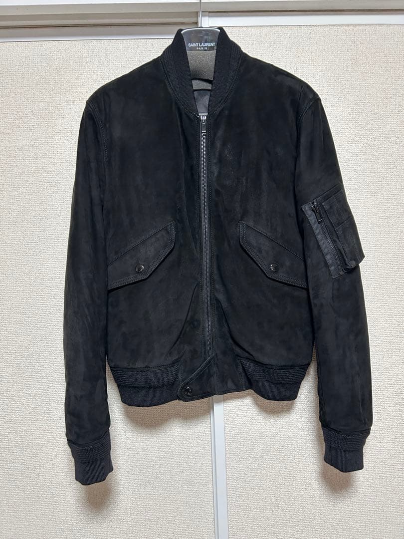 超美品 サンローラン スエードレザージャケット 44