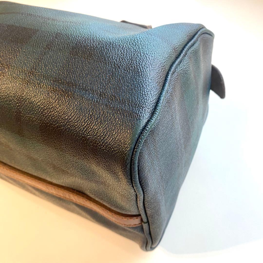 POLO RALPH LAUREN チェック柄 ボストンバッグ 定番　レザー